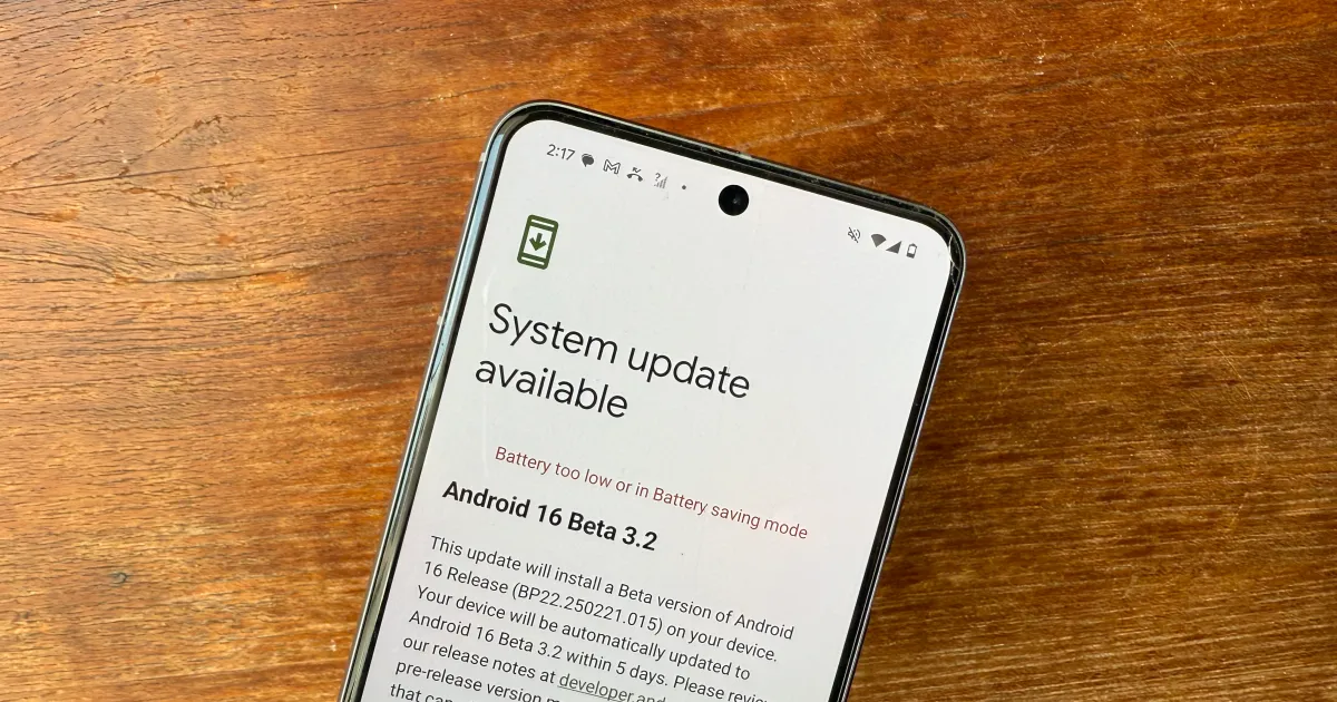 Android 16 Beta 3.2