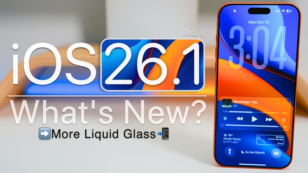 iOS 26.1 Beta 3